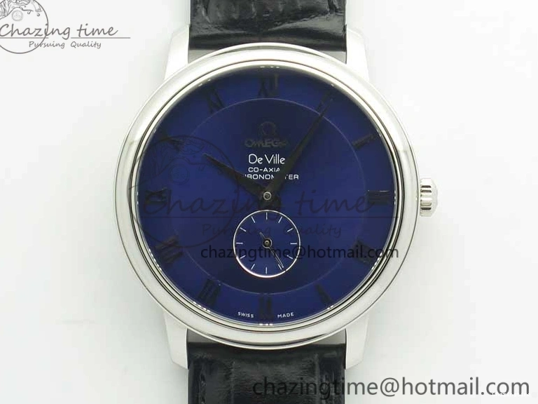 0323 Youthful De Ville Prestige Small Second TWF 1:1 Best Edition Blue Dial on Black Leather Strap MIYOTA 8035